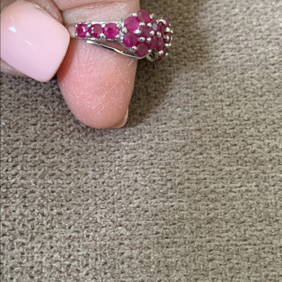 Estate find Rubies and silver ring - Picture 4 of 8